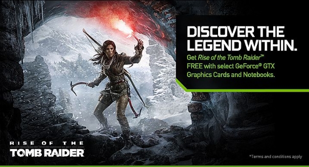 Rise of the Tomb Raider for free by buying a GeForce graphics card